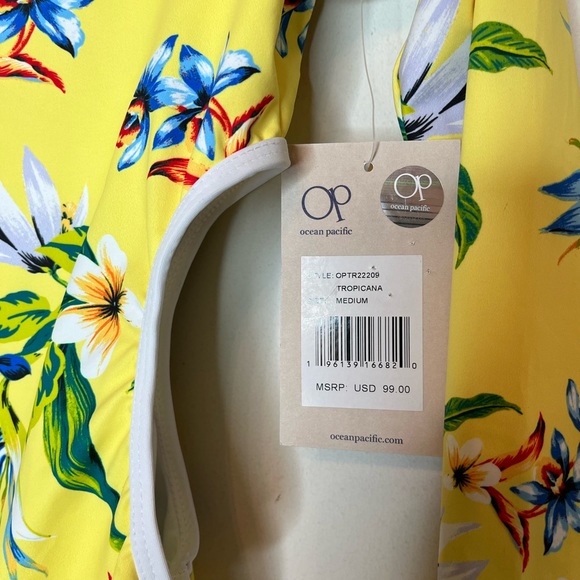 Cut out one piece bathing suit OP Tropicana Yellow - Picture 4 of 6